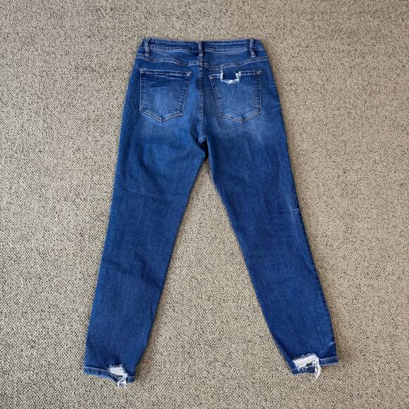 Vervet Slim Skinny Distressed Denim Blue Jeans US Women's 27 - Picture 3 of 8